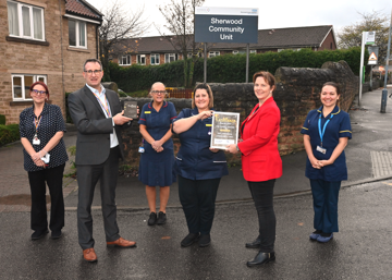 NHS award for Mansfield Woodhouse care home-turned-hospital ward