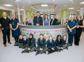 Sherwood Forest Hospitals officially open their new Discharge Lounge with children from Wainwright Primary Academy