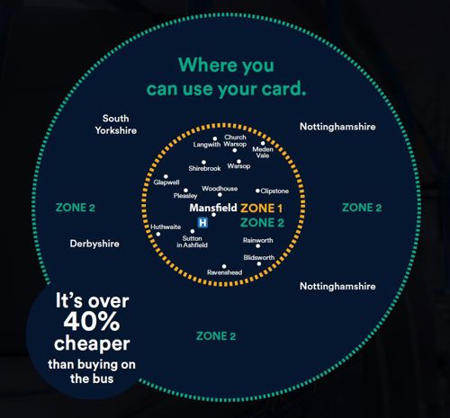 A zone map for the Stagecoach SmartCommute service